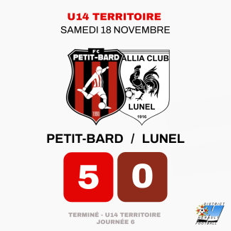 U14 TERRITOIRE - JOURNÉE 6 - 18-11-2023